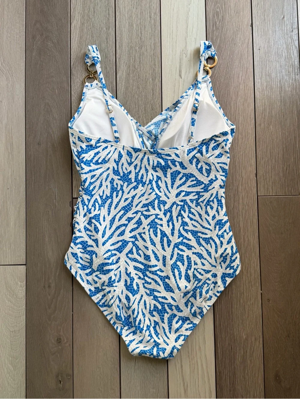 Michael Kors Coral Mosaic One Piece Swimsuit